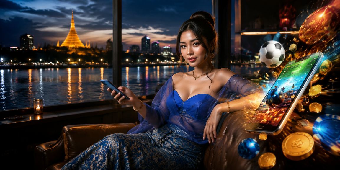 ရန်ကုန်မြို့တွင် ဘောလုံးအပေါ် လောင်းကစားနေသော လူငယ်များ